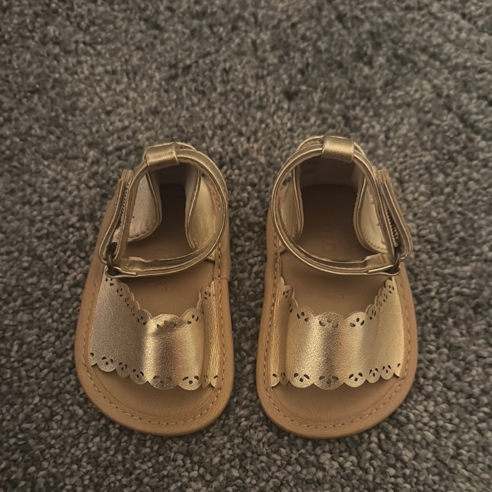 Gold Infant Sandals